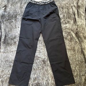 Authentic Black ALEXANDER WANG Pull On Pleated Pant. Size XS